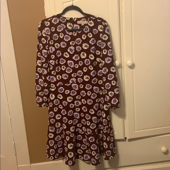 LOFT Flounce Dress - Picture 1 of 3